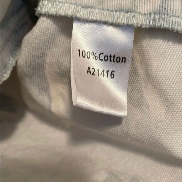 Appleseed's Petites Denim Jacket Blue Floral Women's Petite Large PL Cottagecore - Picture 4 of 4